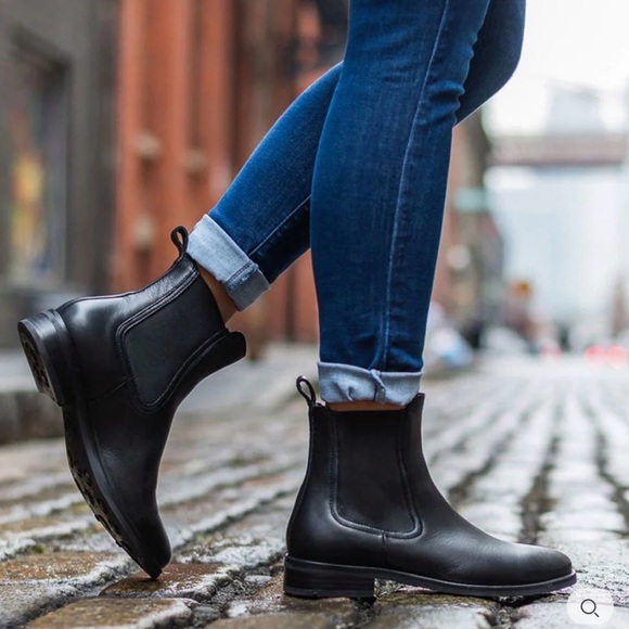 Thursday The Duchess black leather boots women size 11 - Picture 1 of 9